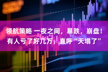 领航策略 一夜之间，暴跌，崩盘！有人亏了好几万，直呼“天塌了”